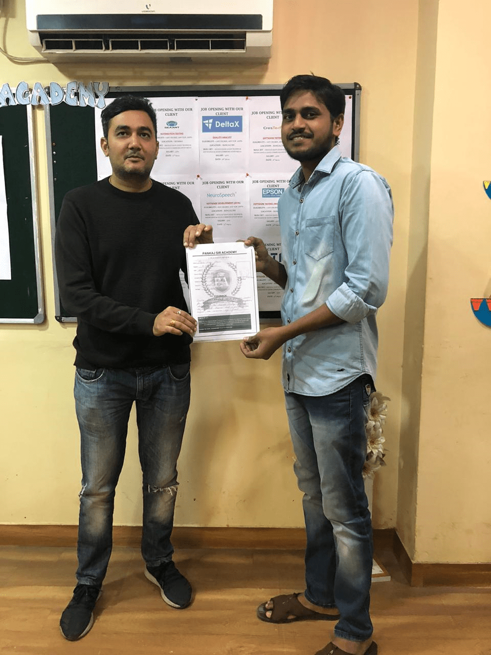 Placements from Pankaj Sir Academy
